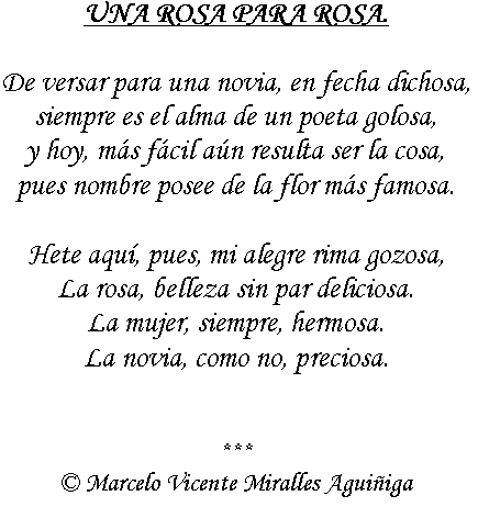 Una rosa para Rosa